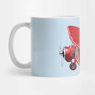 Cartoon biplane Mug